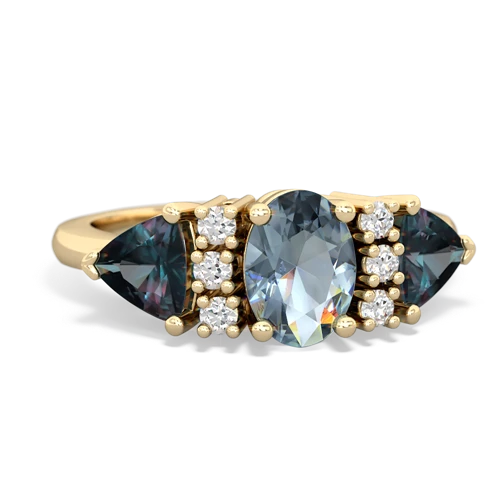 aquamarine-alexandrite timeless ring