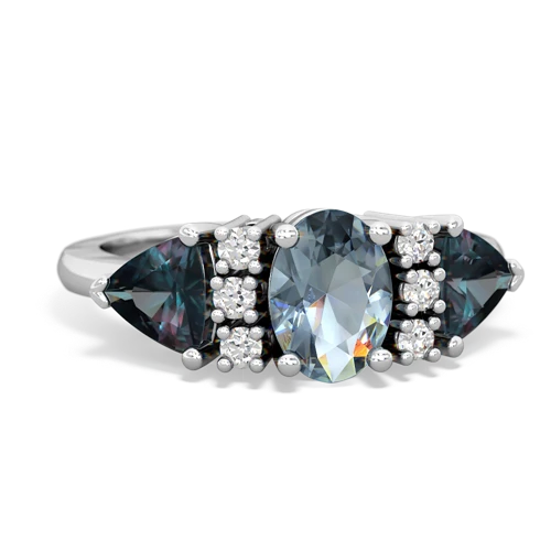 aquamarine-alexandrite timeless ring