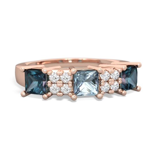 aquamarine-alexandrite timeless ring