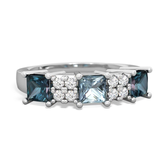 aquamarine-alexandrite timeless ring