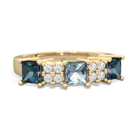 aquamarine-alexandrite timeless ring