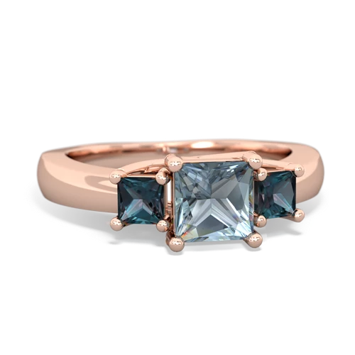 aquamarine-alexandrite timeless ring