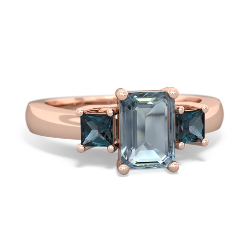 aquamarine-alexandrite timeless ring