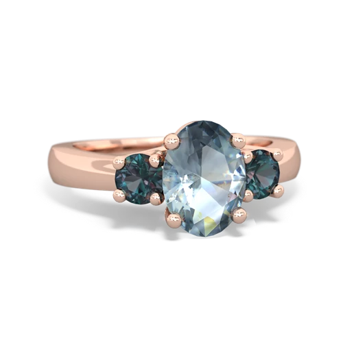 aquamarine-alexandrite timeless ring