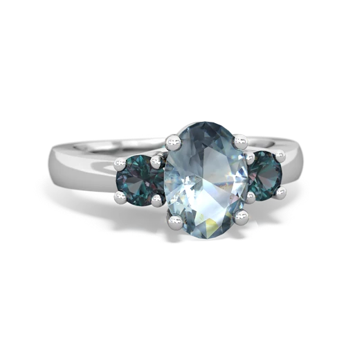 aquamarine-alexandrite timeless ring