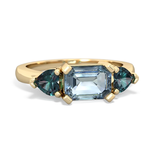 aquamarine-alexandrite timeless ring