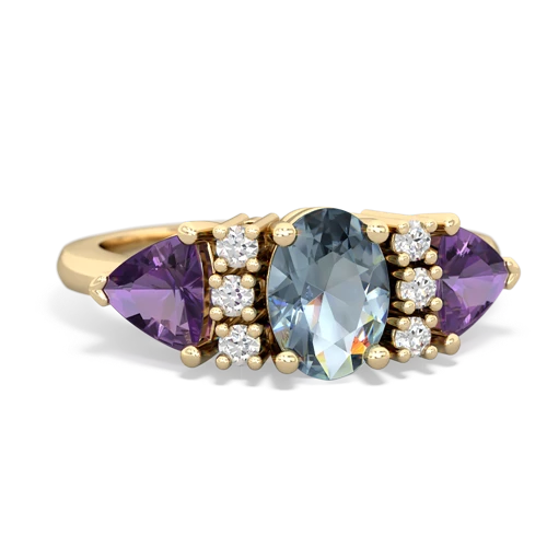 aquamarine-amethyst timeless ring