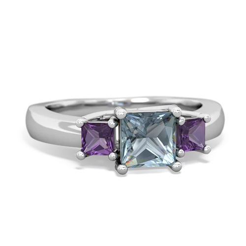 aquamarine-amethyst timeless ring