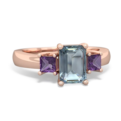 aquamarine-amethyst timeless ring