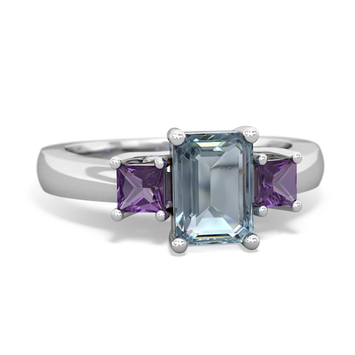 aquamarine-amethyst timeless ring