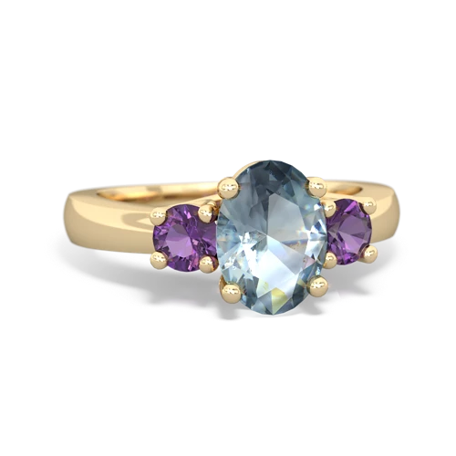 aquamarine-amethyst timeless ring