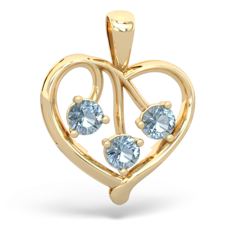 white topaz-opal love heart pendant