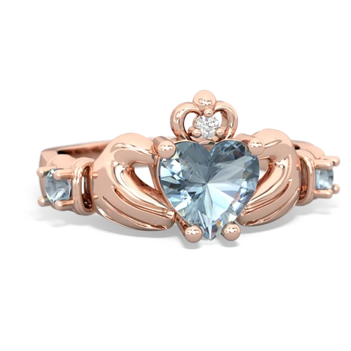 pink sapphire-peridot claddagh ring