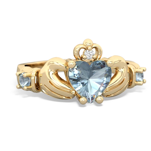 turquoise-tanzanite claddagh ring