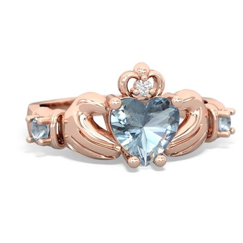 opal-white topaz claddagh ring