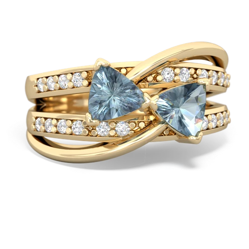 aquamarine-aquamarine couture ring