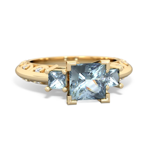 aquamarine-onyx engagement ring