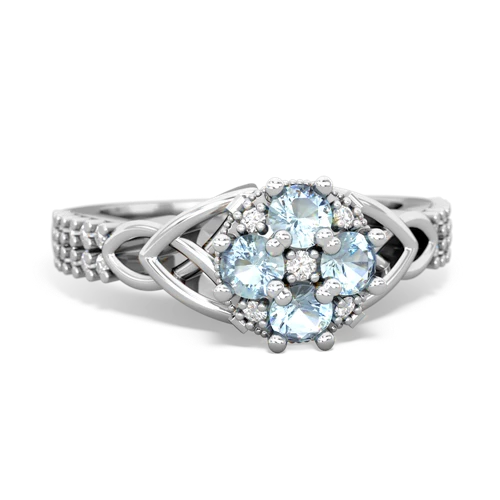 aquamarine-aquamarine engagement ring