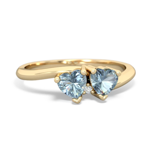 aquamarine-aquamarine sweethearts promise ring
