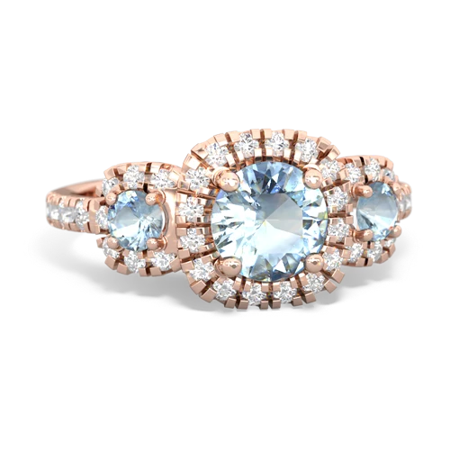 sapphire-white topaz three stone regal ring