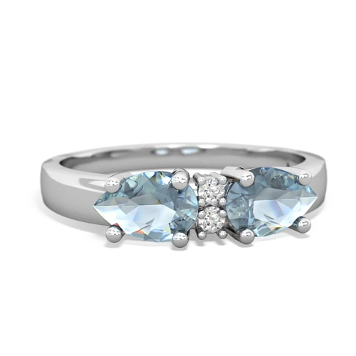 aquamarine-aquamarine timeless ring