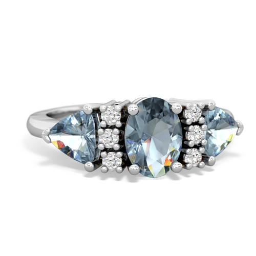 aquamarine-aquamarine timeless ring