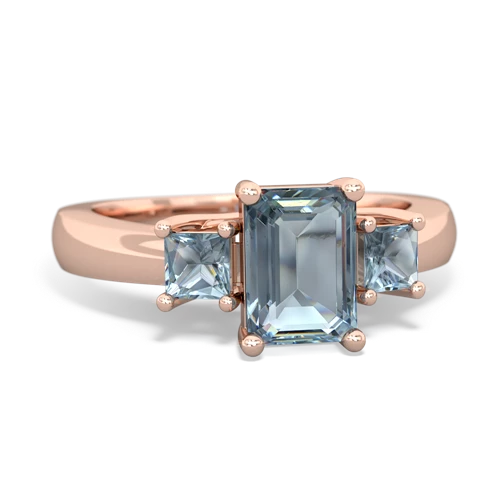 aquamarine-aquamarine timeless ring