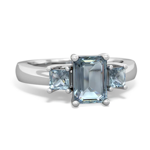 aquamarine-aquamarine timeless ring