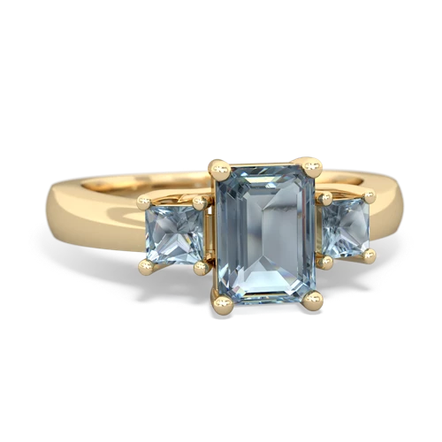 aquamarine-aquamarine timeless ring