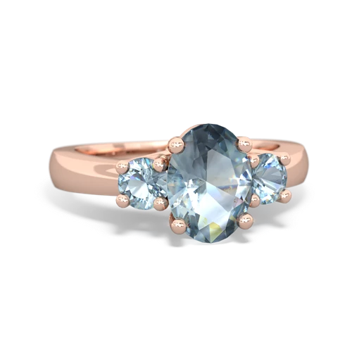 aquamarine-aquamarine timeless ring