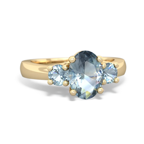 aquamarine-aquamarine timeless ring