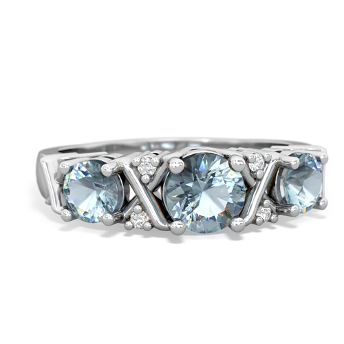 aquamarine-aquamarine timeless ring