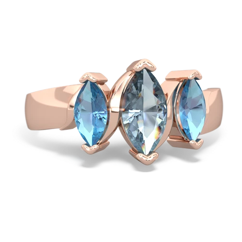 aquamarine-blue topaz keepsake ring