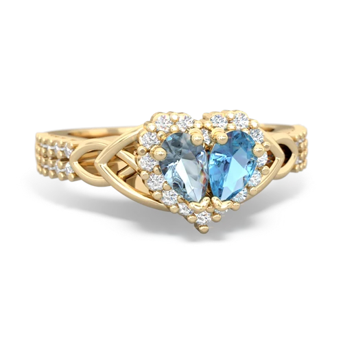 aquamarine-blue topaz keepsake engagement ring