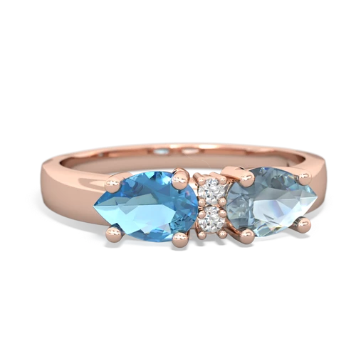 aquamarine-blue topaz timeless ring