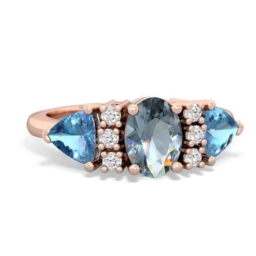 aquamarine-blue topaz timeless ring