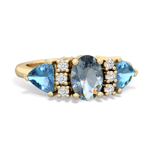 aquamarine-blue topaz timeless ring