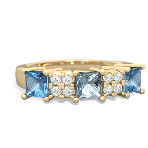 aquamarine-blue topaz timeless ring