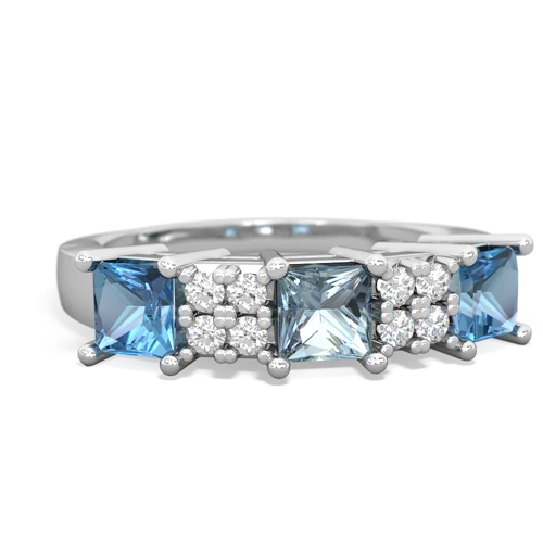 aquamarine-blue topaz timeless ring