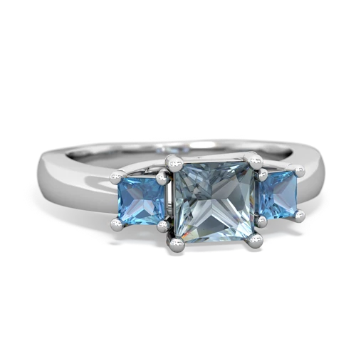 aquamarine-blue topaz timeless ring