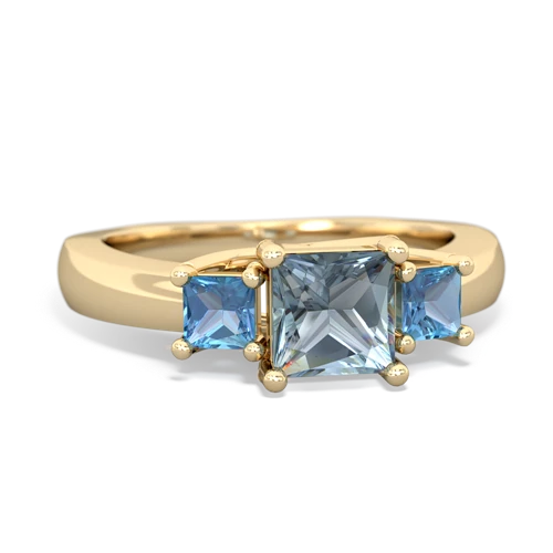 aquamarine-blue topaz timeless ring