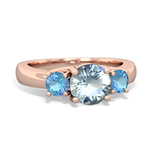 aquamarine-blue topaz timeless ring