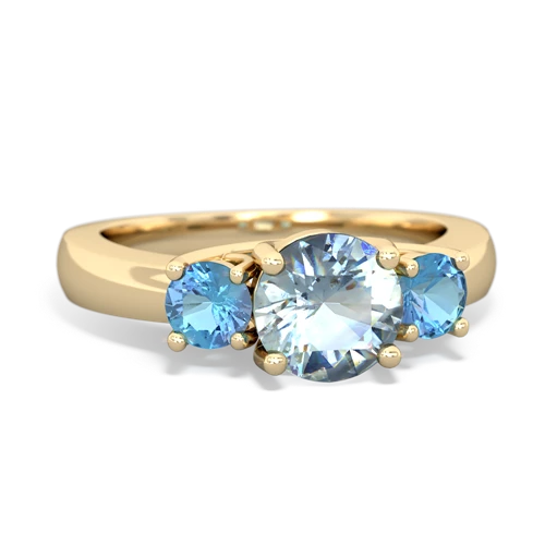 aquamarine-blue topaz timeless ring