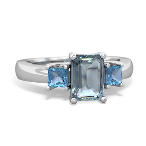 aquamarine-blue topaz timeless ring