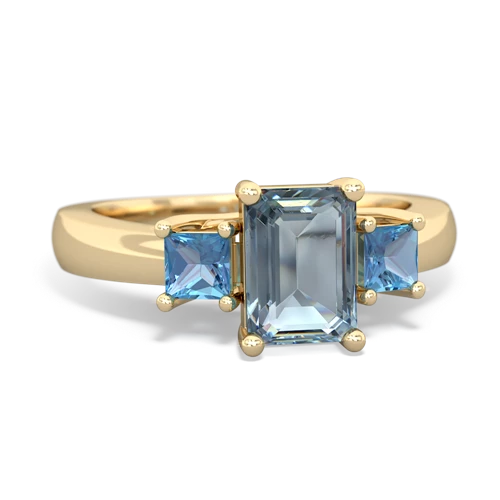 aquamarine-blue topaz timeless ring