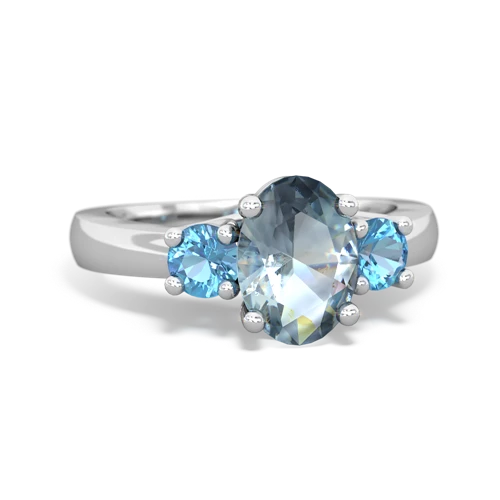 aquamarine-blue topaz timeless ring