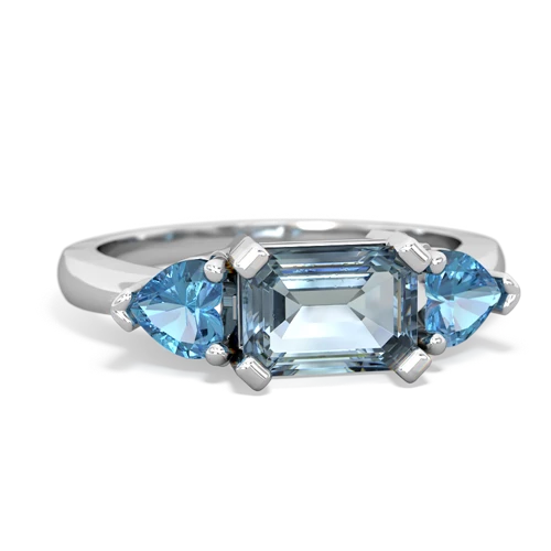 aquamarine-blue topaz timeless ring