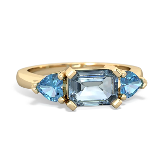 aquamarine-blue topaz timeless ring