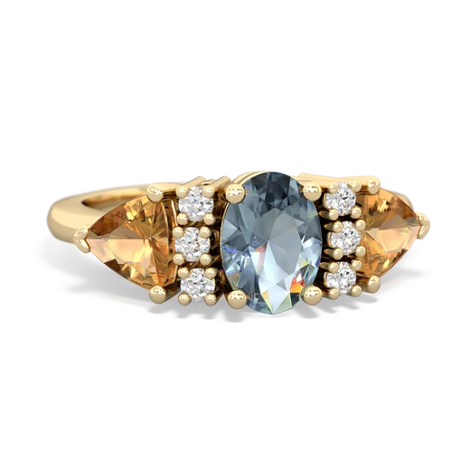 aquamarine-citrine timeless ring