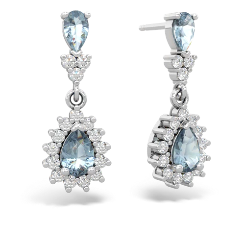 aquamarine dangle earrings